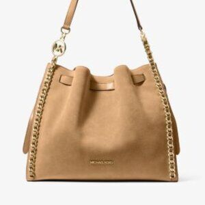 Michael Kors MINA Large Suede Chain Shoulder Bag NWT REDUCED!